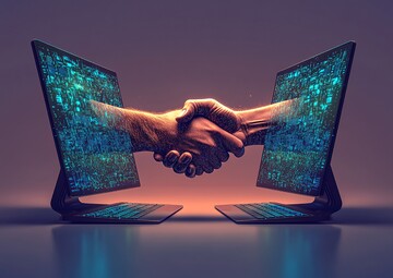 在线商务握手信任3