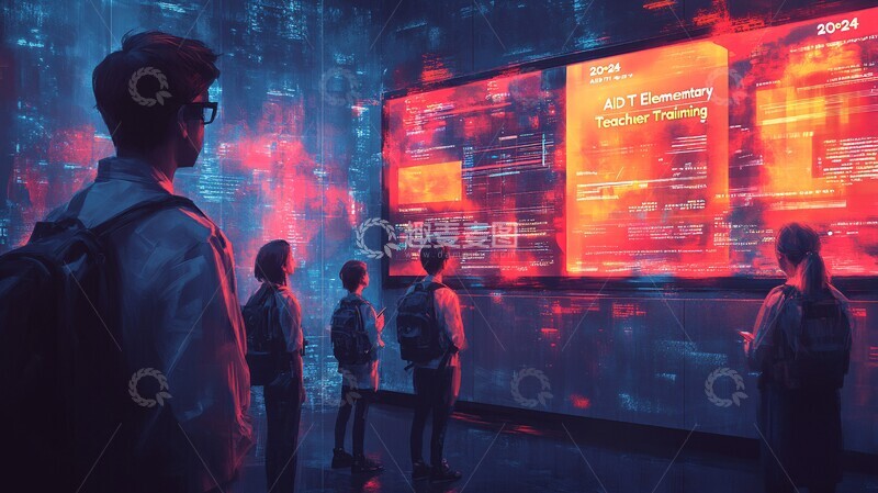 高清大图下载【趣麦麦图】小学教师数字培训1