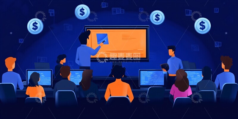 高清大图下载【趣麦麦图】线上课堂教学场景1