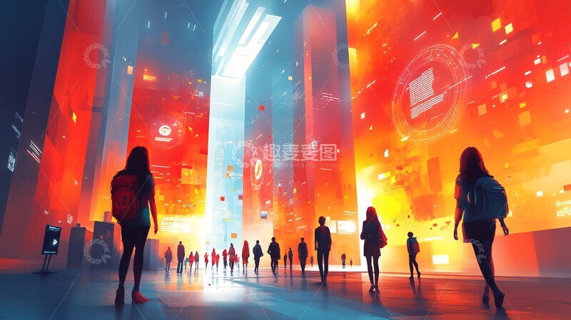 高清大图下载【趣麦麦图】人工智能数字课堂3