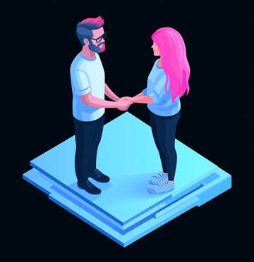 两人握手两人握手办公室1