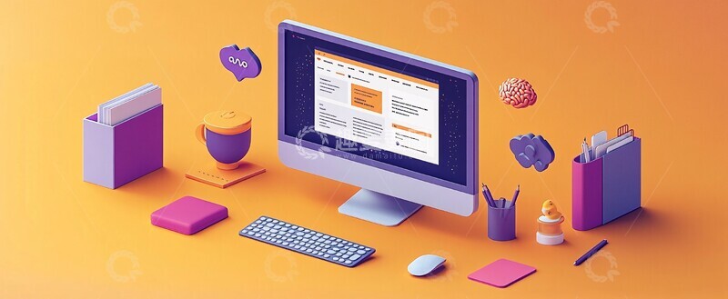 高清大图下载【趣麦麦图】电脑屏幕与办公用品3