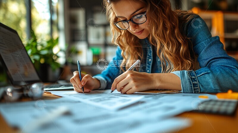 高清大图下载【趣麦麦图】房产合同撰写现场