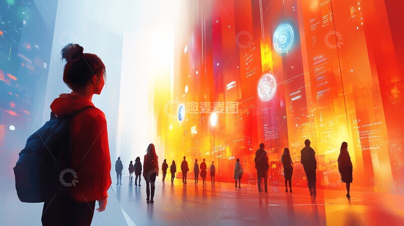 高清大图下载【趣麦麦图】人工智能数字课堂2