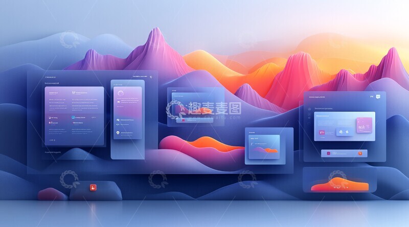 高清大图下载【趣麦麦图】浮动窗口设计2