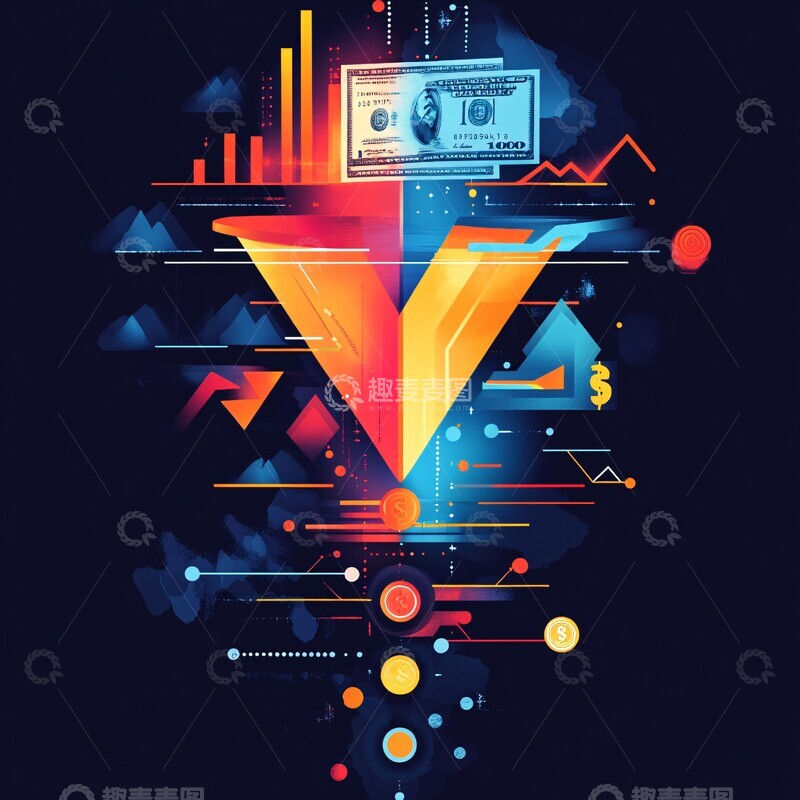 高清大图下载【趣麦麦图】金融增长转换图3