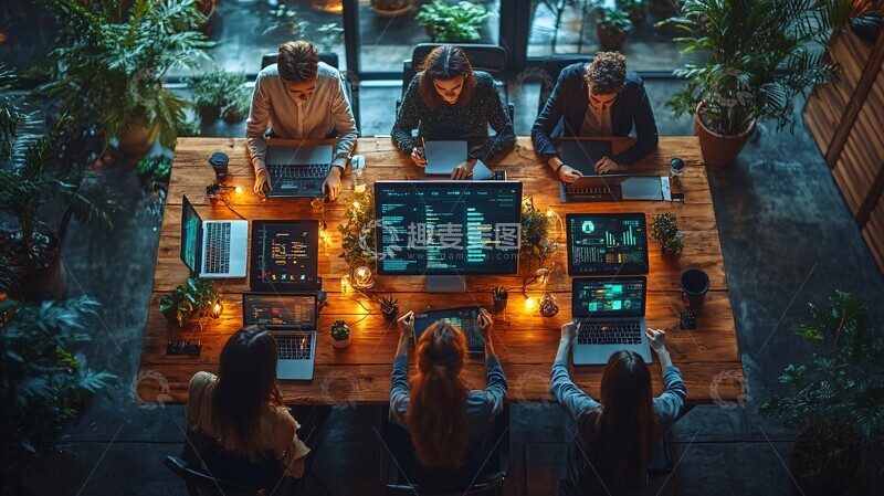 高清大图下载【趣麦麦图】创业团队科技创意2