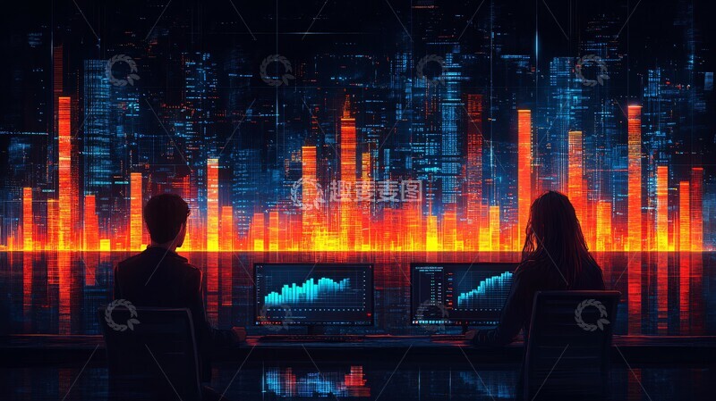 高清大图下载【趣麦麦图】虚拟币交易图1