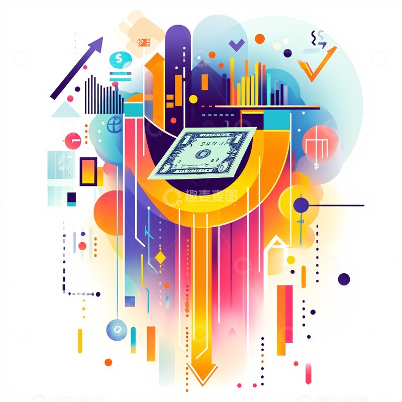 高清大图下载【趣麦麦图】金融增长转换图2