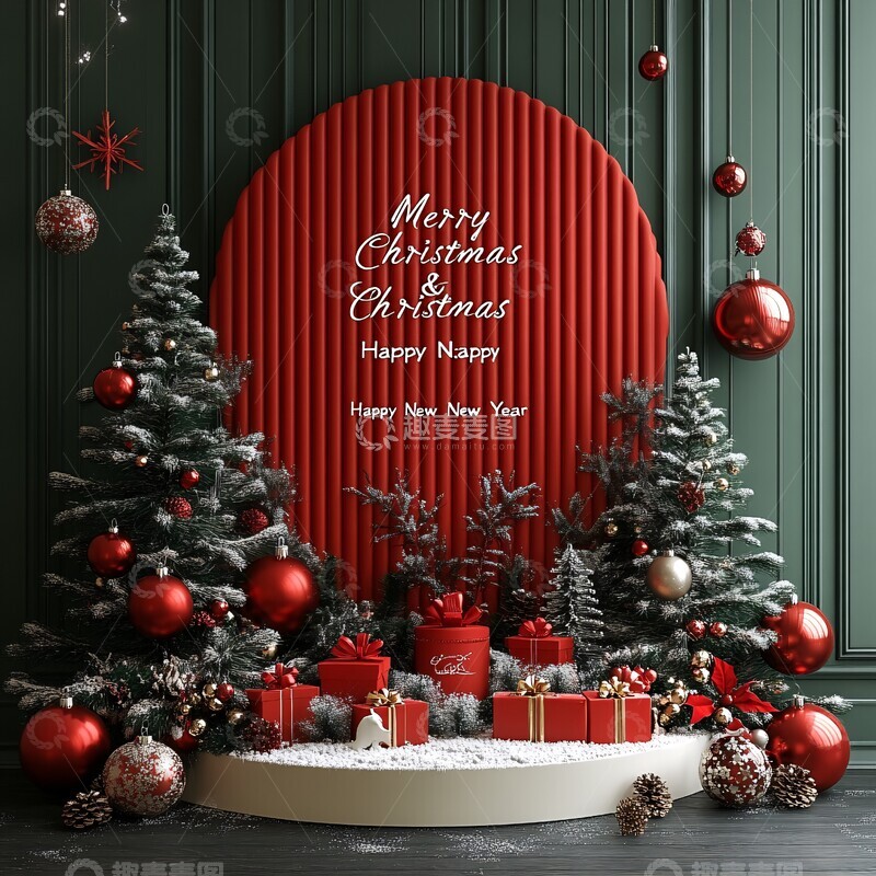 高清大图下载【趣麦麦图】圣诞购物袋展示3