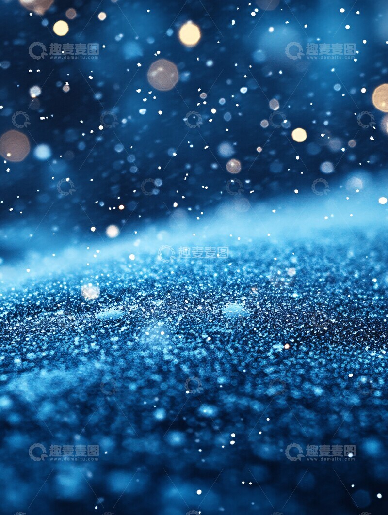 高清大图下载【趣麦麦图】冬雪飘落背景2
