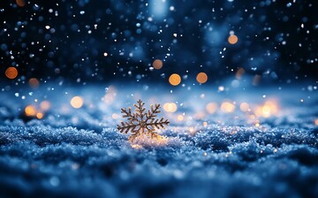 雪中飞舞的萤火虫2