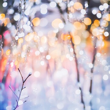 冬日奇幻派对背景3