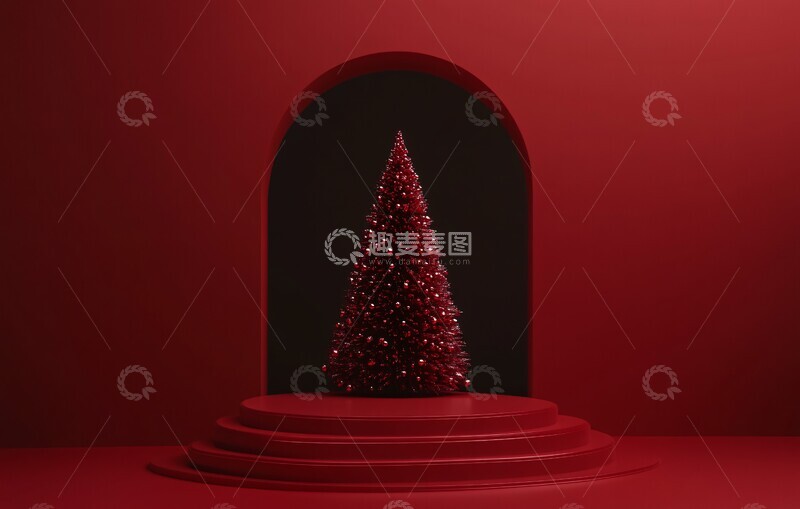 高清大图下载【趣麦麦图】圣诞背景产品展示台