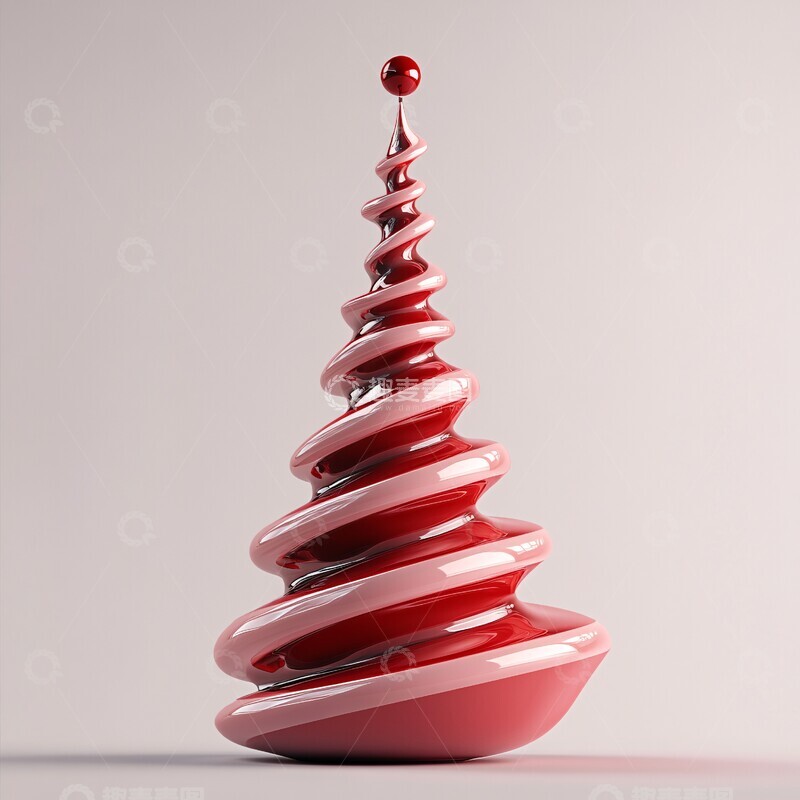 高清大图下载【趣麦麦图】红灰圣诞树圣诞节日元素2