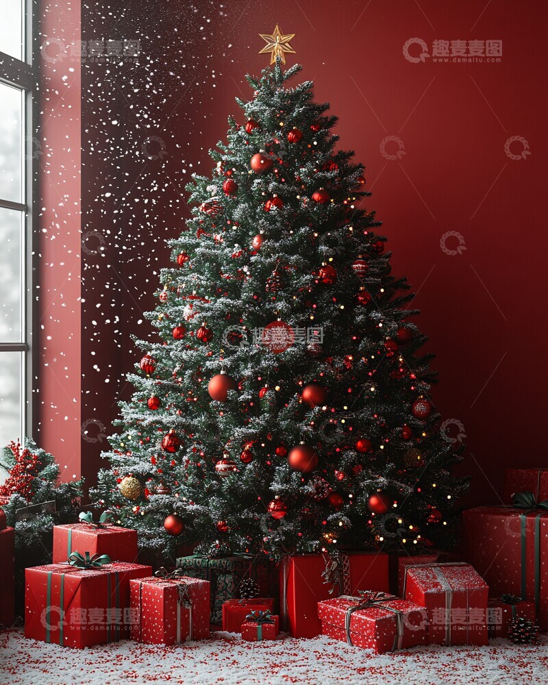 高清大图下载【趣麦麦图】圣诞树与礼物16