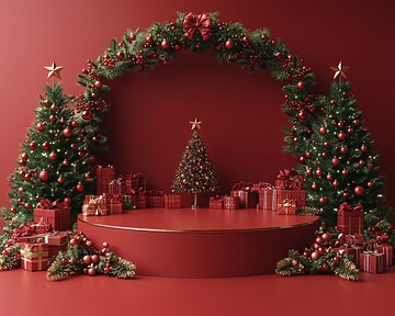 圣诞展示台设计1