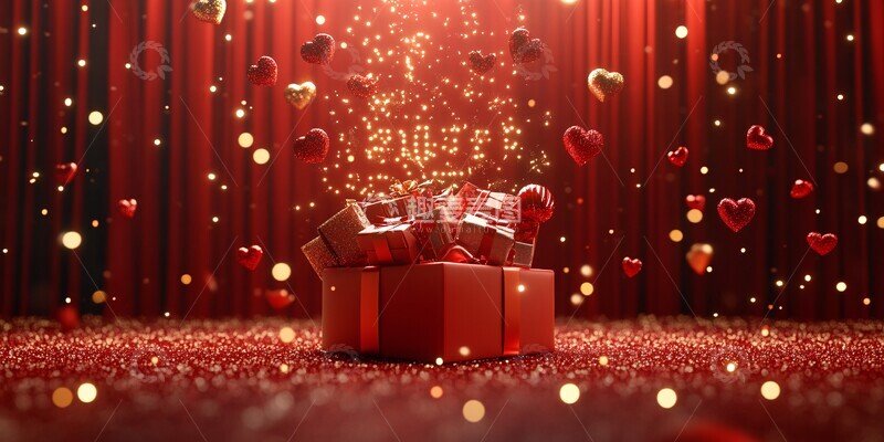 高清大图下载【趣麦麦图】新年礼物盒新年礼物盒数字