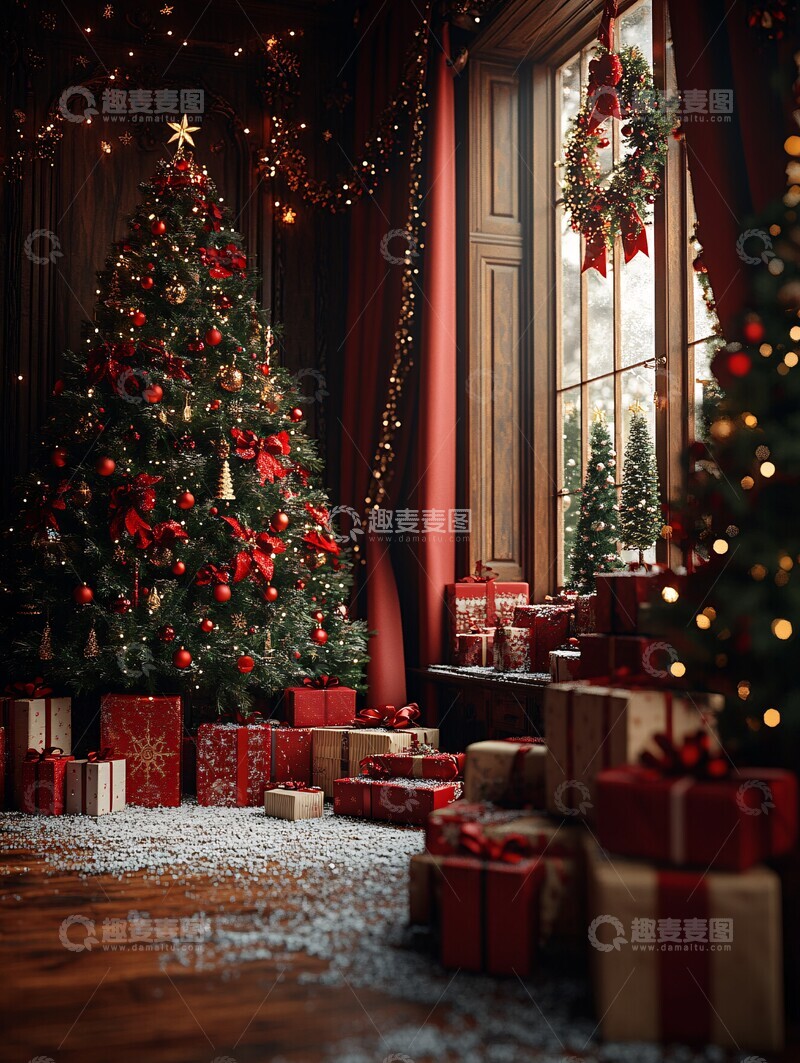 圣诞装饰室内景1