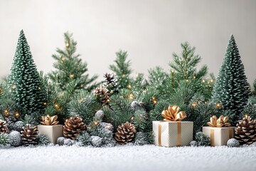 白色现代圣诞背景