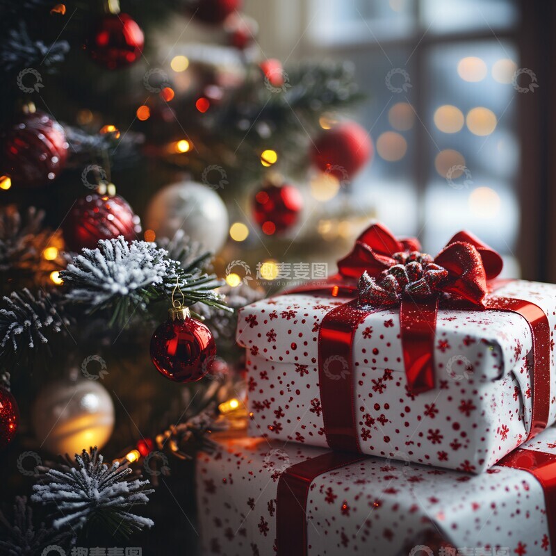 高清大图下载【趣麦麦图】圣诞树与礼物27