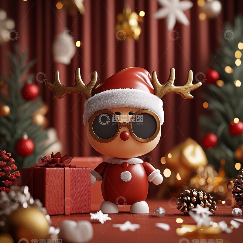 高清大图下载【趣麦麦图】圣诞卡片视觉1