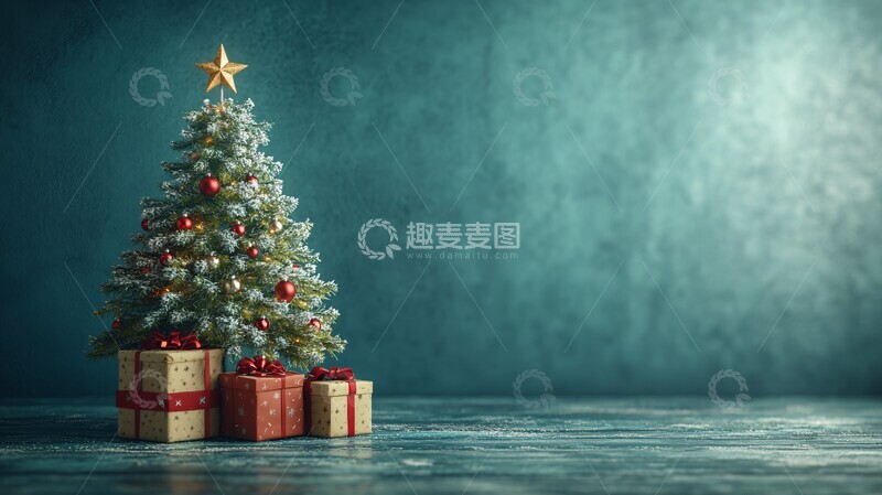 高清大图下载【趣麦麦图】圣诞树与礼物29