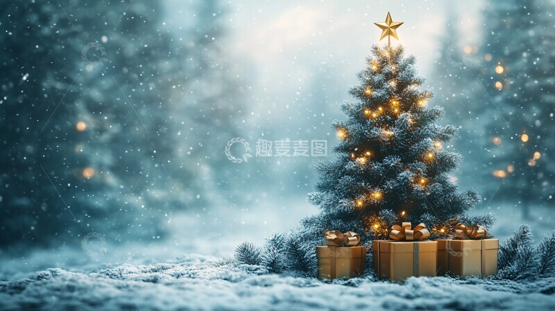 高清大图下载【趣麦麦图】圣诞树与礼物28
