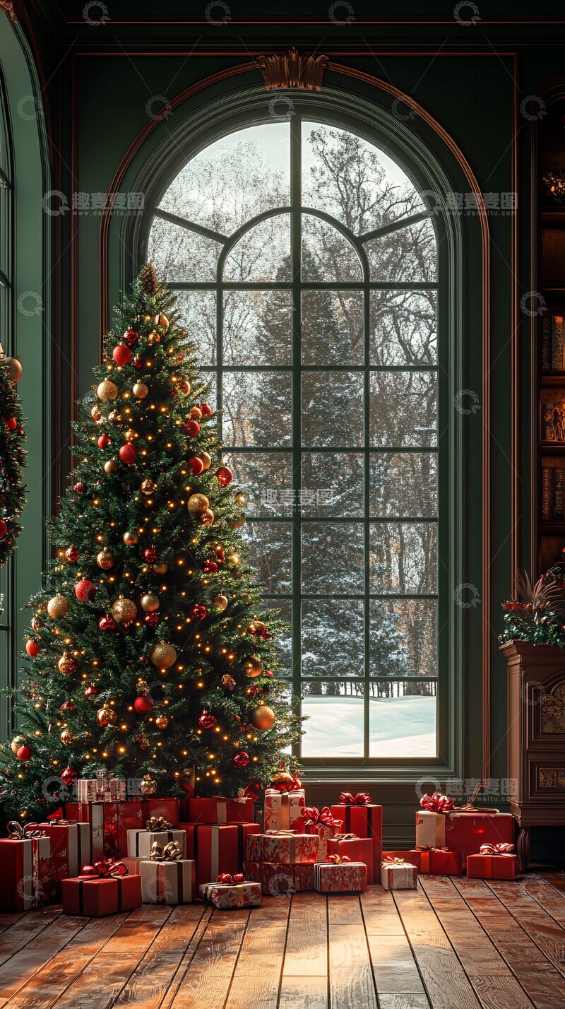 高清大图下载【趣麦麦图】圣诞树与礼物31