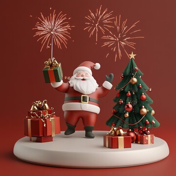 圣诞老人送礼场景1