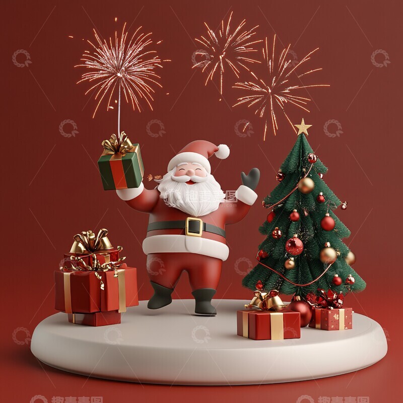 圣诞老人送礼场景1