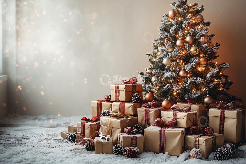 高清大图下载【趣麦麦图】圣诞树与礼物35