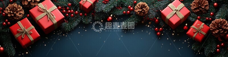 高清大图下载【趣麦麦图】圣诞礼物盒元素2
