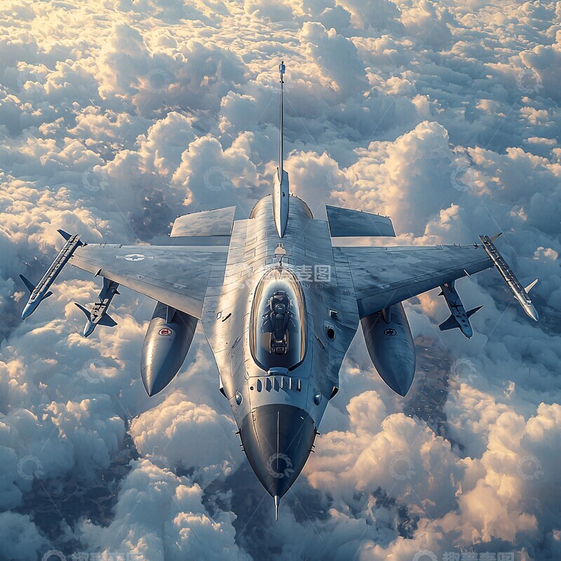 高清大图下载【趣麦麦图】战斗机空中视角
