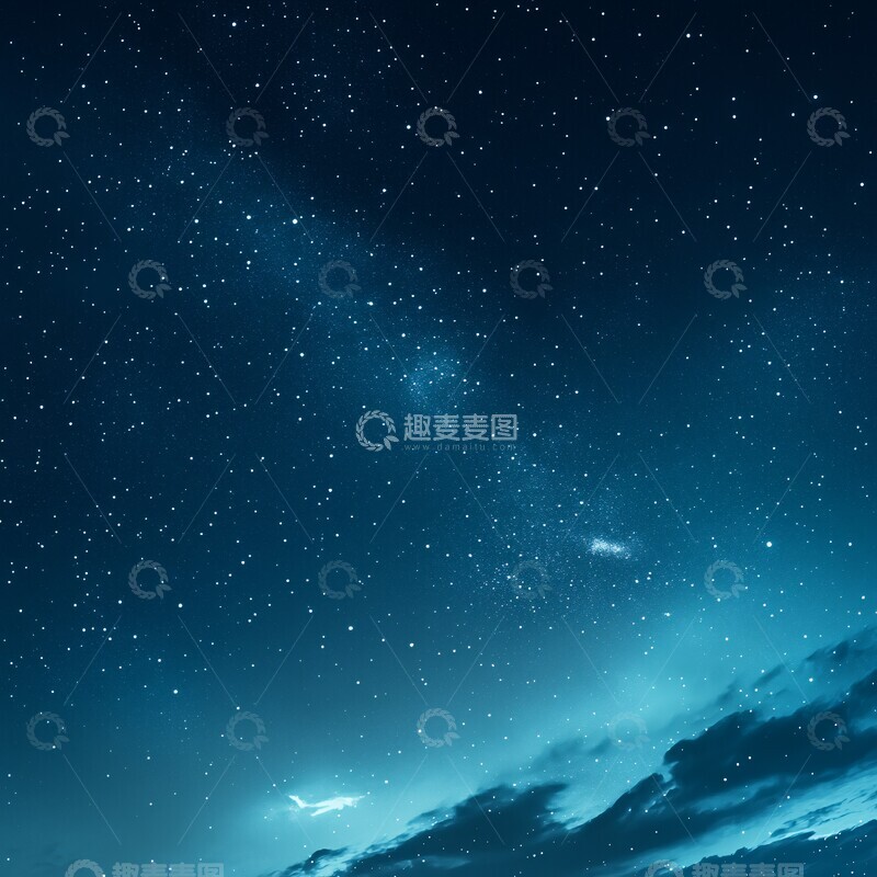 高清大图下载【趣麦麦图】-深夜星空蓝深夜星空蓝色