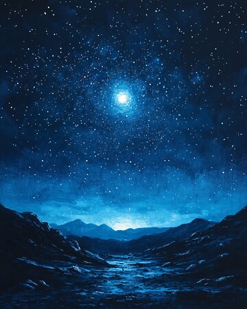 夜空星辰夜空星辰蓝色1