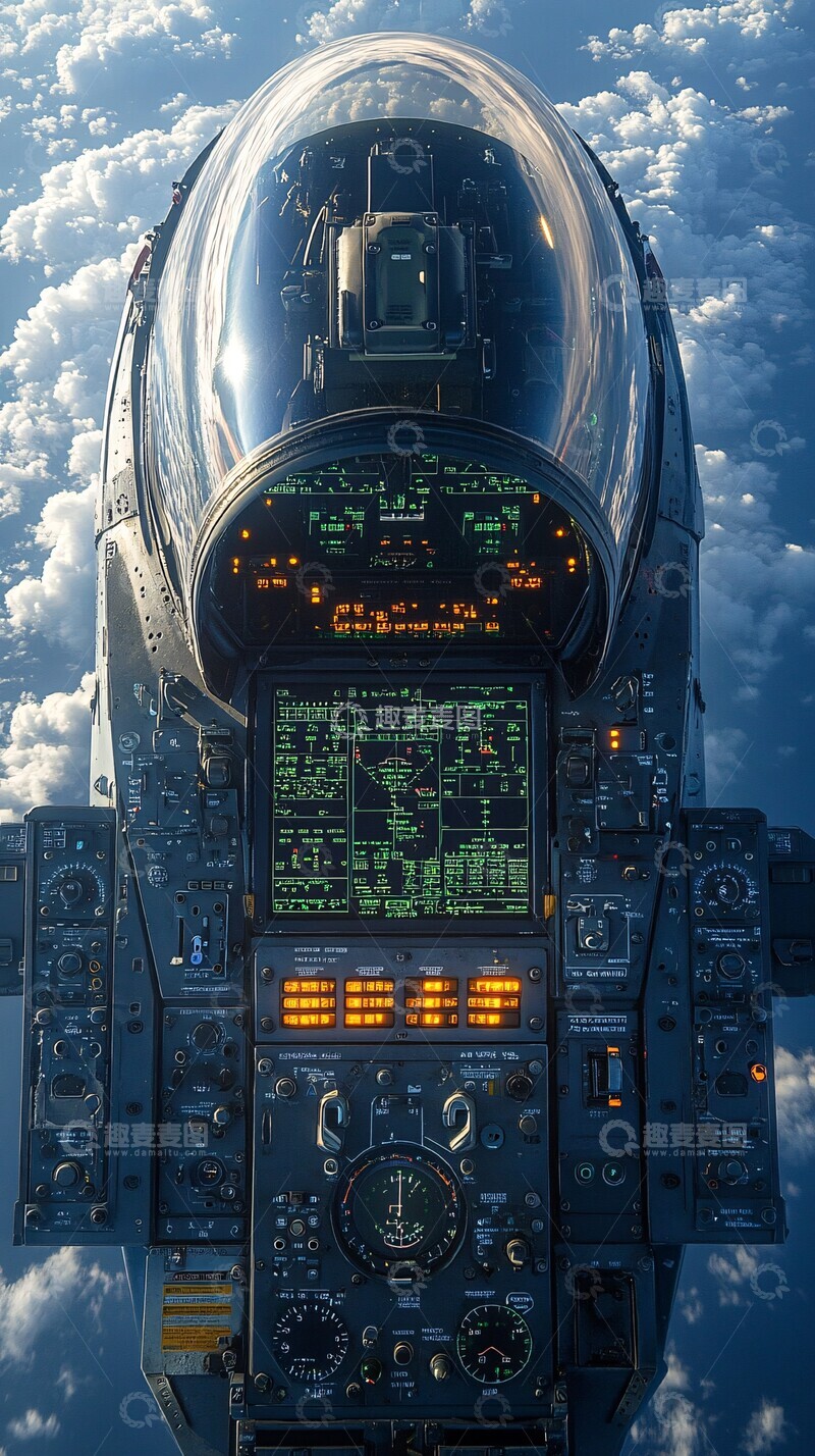 高清大图下载【趣麦麦图】战斗机驾驶舱2