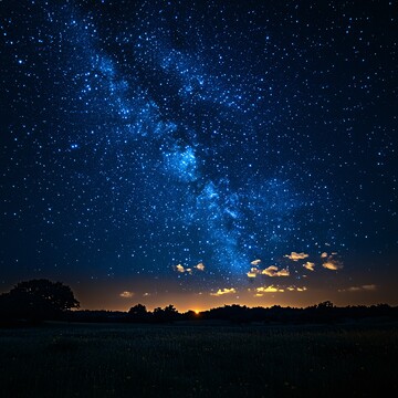 星夜与明亮之星