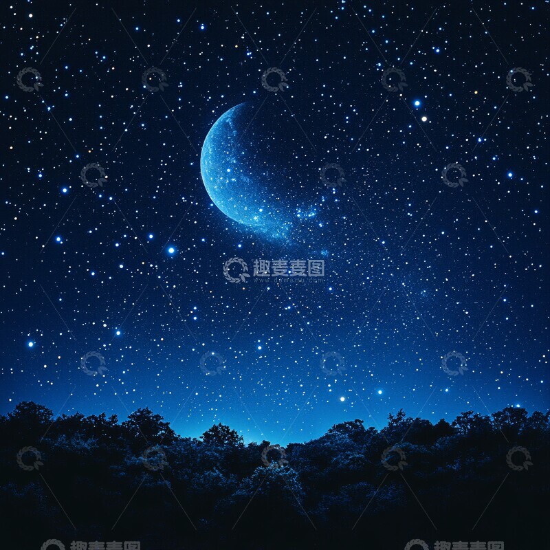 高清大图下载【趣麦麦图】星夜繁星繁星天空星光