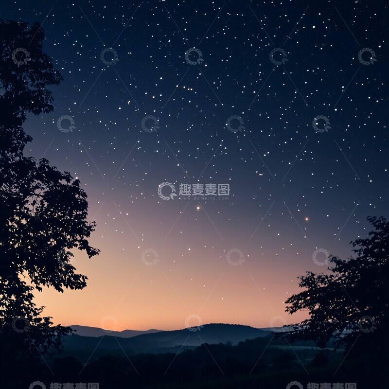 高清大图下载【趣麦麦图】晨星天空晨星天空早晨1
