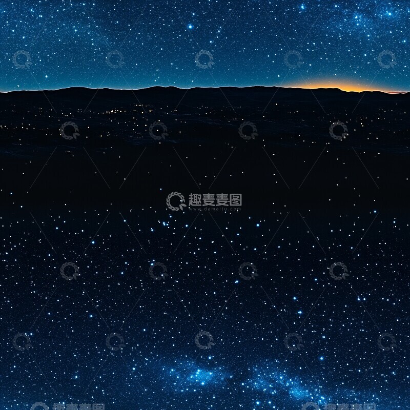 高清大图下载【趣麦麦图】星空渐变夜色1