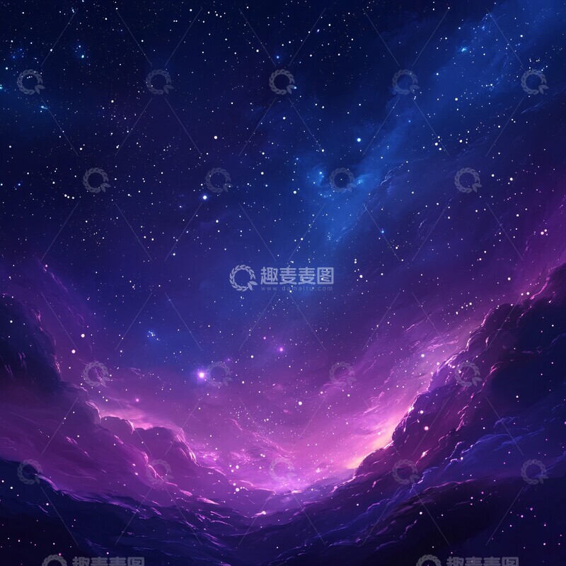 高清大图下载【趣麦麦图】星空背景星空背景夜晚2