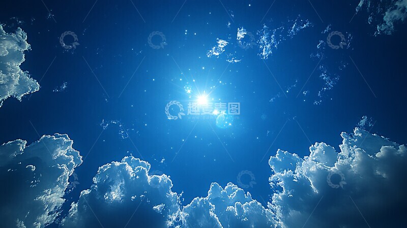 高清大图下载【趣麦麦图】北极星天空北极星天空蓝色1