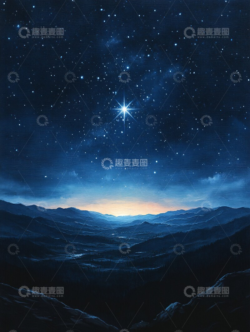 高清大图下载【趣麦麦图】北极星指引黎明2