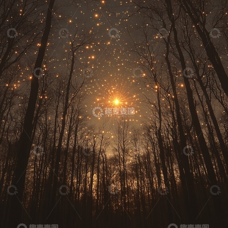 高清大图下载【趣麦麦图】星空璀璨星空闪耀光芒1