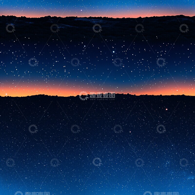 高清大图下载【趣麦麦图】星空渐变夜色
