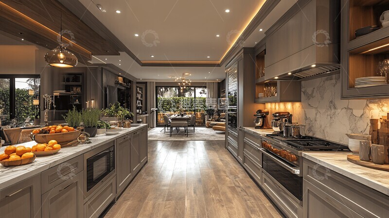 高清大图下载【趣麦麦图】现代豪华厨房设计2
