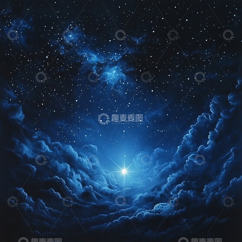 高清大图下载【趣麦麦图】星空中的一颗星