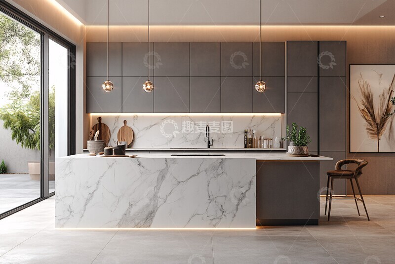 高清大图下载【趣麦麦图】灰木厨房岛台设计2
