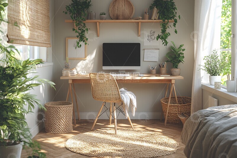 高清大图下载【趣麦麦图】简约办公空间1